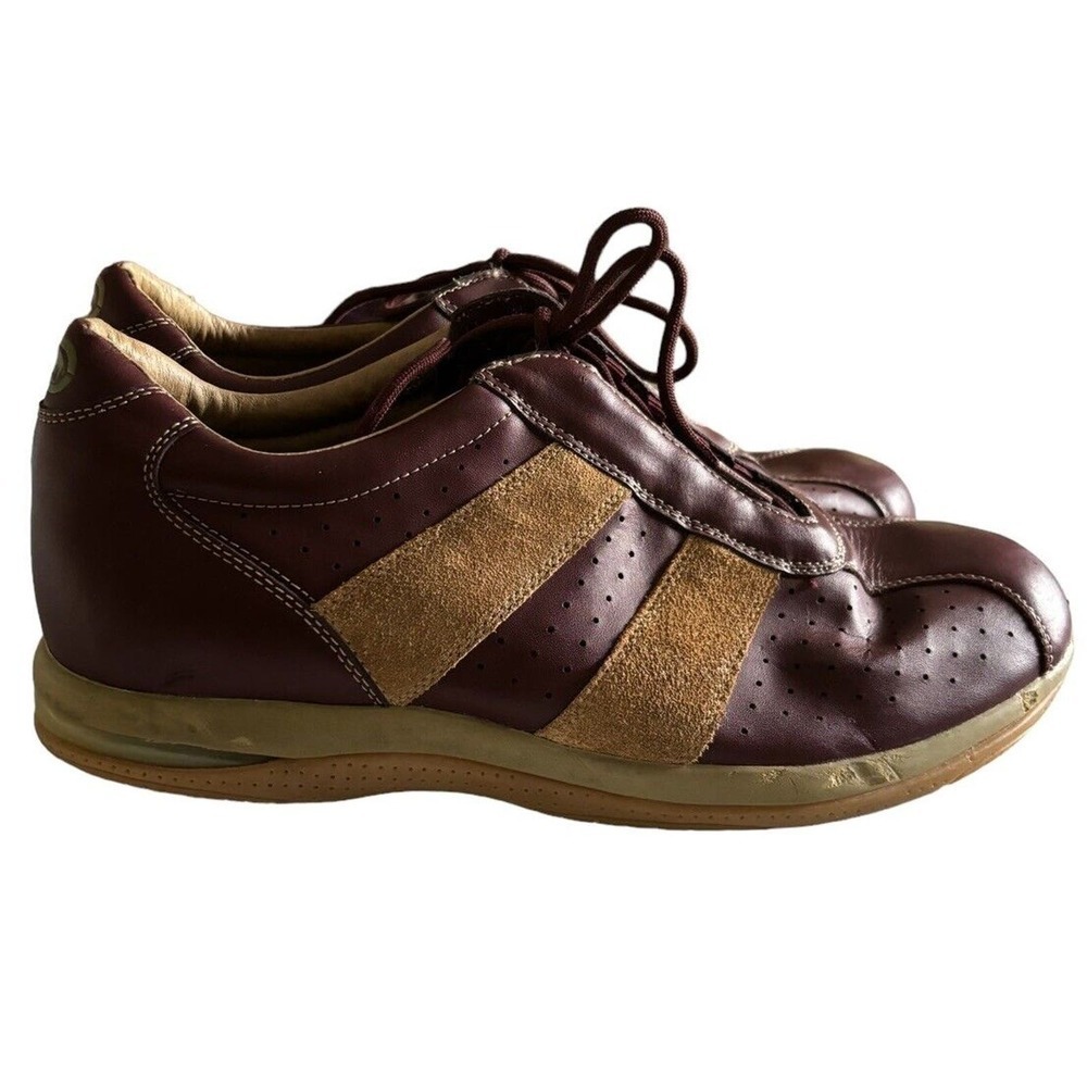 Marc Ecko ECKO UNLTD Merlot Leather Men’s Lace Up Shoes Sneakers Sz 12 Vintage - Picture 2 of 9